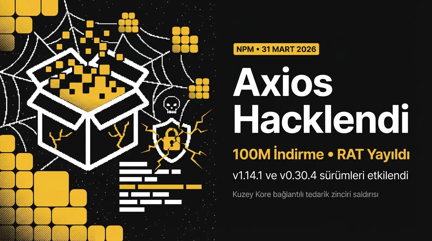 Axios npm Paketi Hacklendi: 100 Milyon İndirilen Kütüphane RAT Yaydı