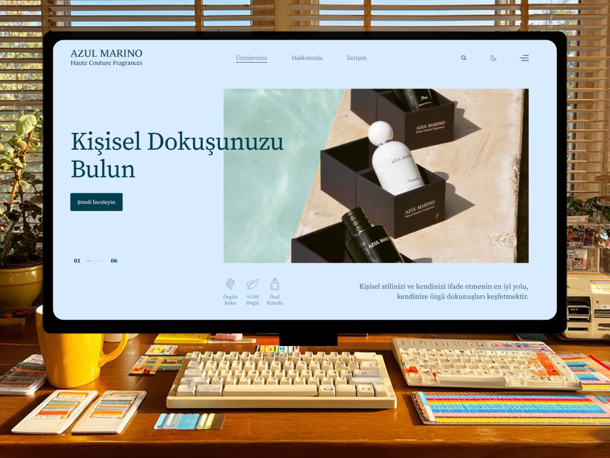 Azul Marino Web Tasarım Görüntüsü