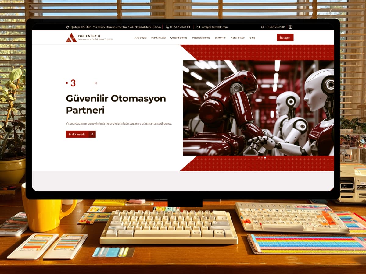 Deltatech Web Tasarım Görüntüsü