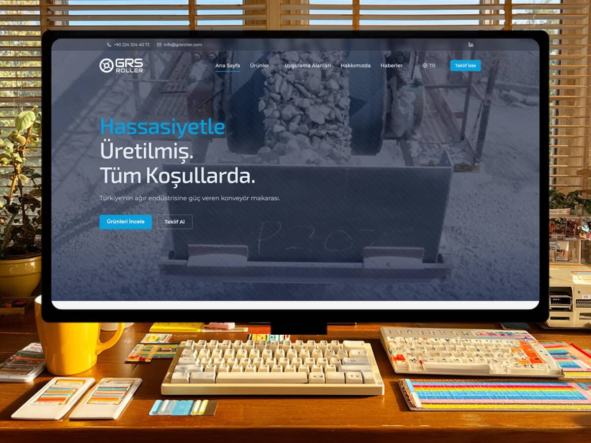 GRS Roller Web Tasarım Görüntüsü