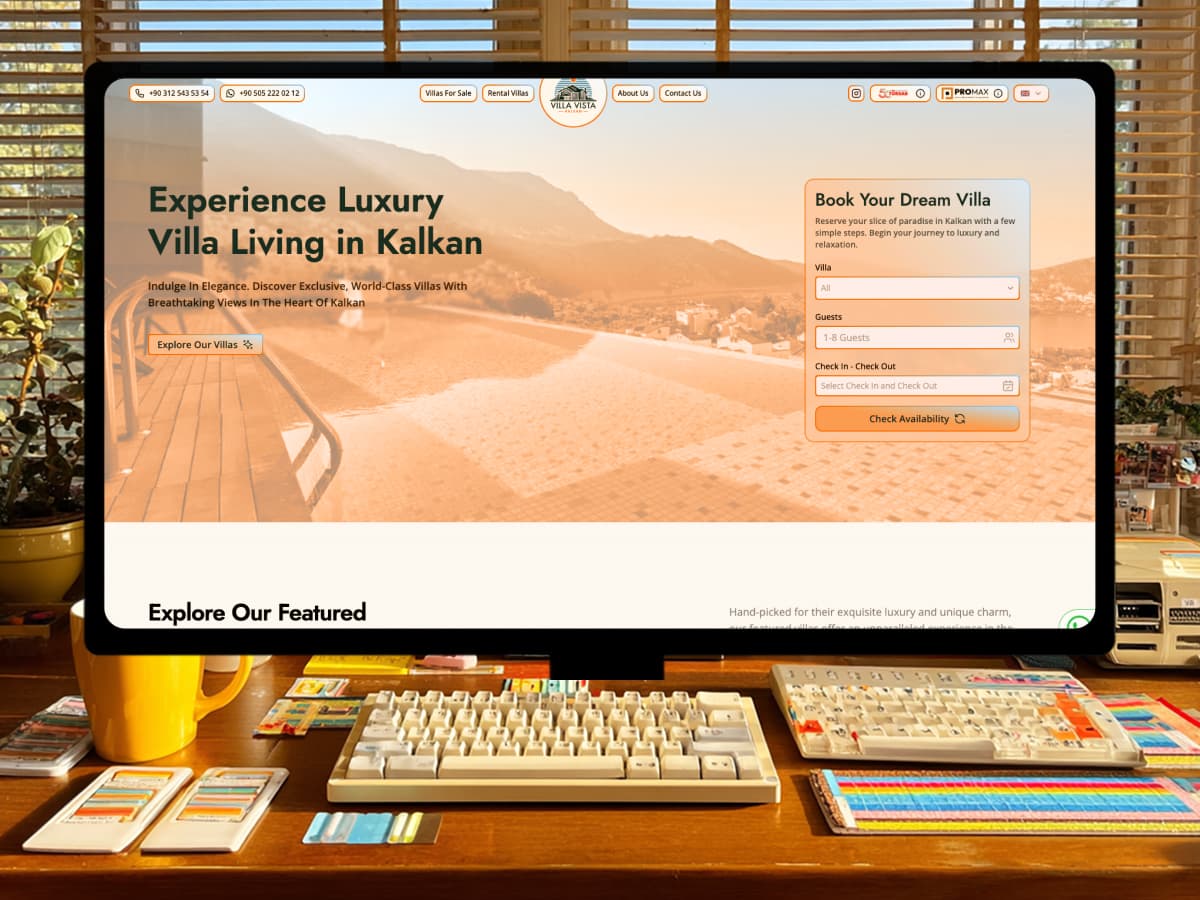 Villavista Kalkan Web Tasarım Görüntüsü